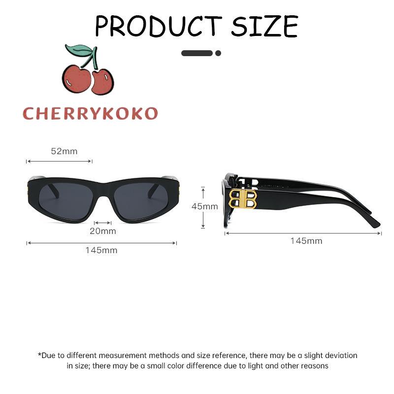 🍒🍒CHERRYKOKO Kính mát gọng chữ nhật thời trang sành điệu cho nam và nữ