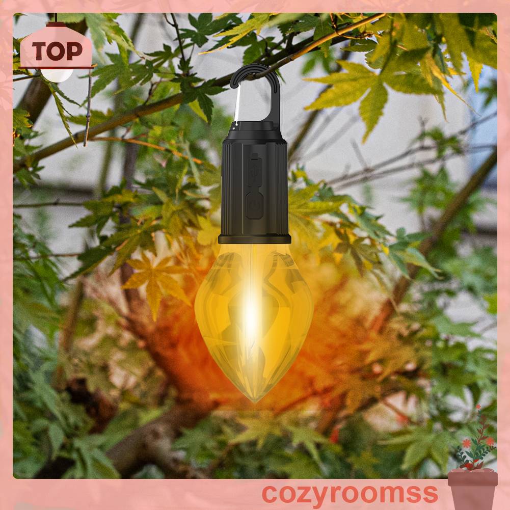 Đèn LED Cắm Trại Chống Thấm Nước 400mAh 100LM Kèm Móc Tiện Dụng