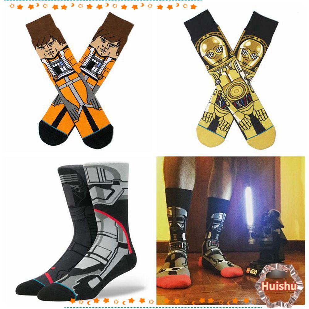 HS Tất Dài In Họa Tiết Hoạt Hình Thời Trang Mùa Đông Cho Nam