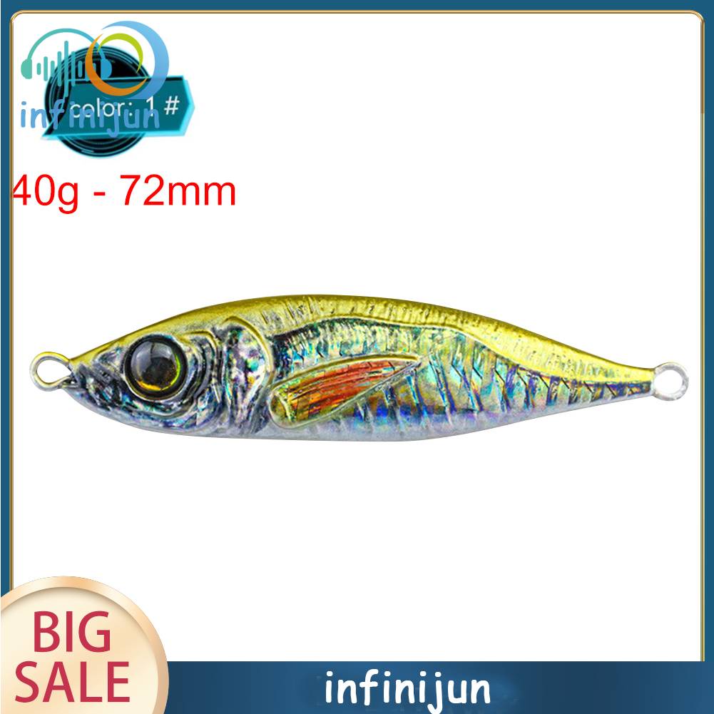 Mồi Giả Câu Cá Bằng Kim Loại Cứng Kèm Móc Câu