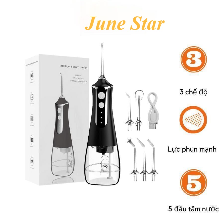Tăm nước Kaw 386F 3 chế độ kèm 5 đầu xịt đa năng dung tích 300ml KAW VIETNAM
