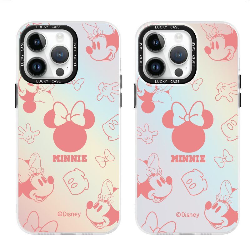 Ốp Điện Thoại Màu Laser Họa Tiết Đầu To Minnie Cho Iphone Xr128Plus 1314IMD promax Apple 2UUU
