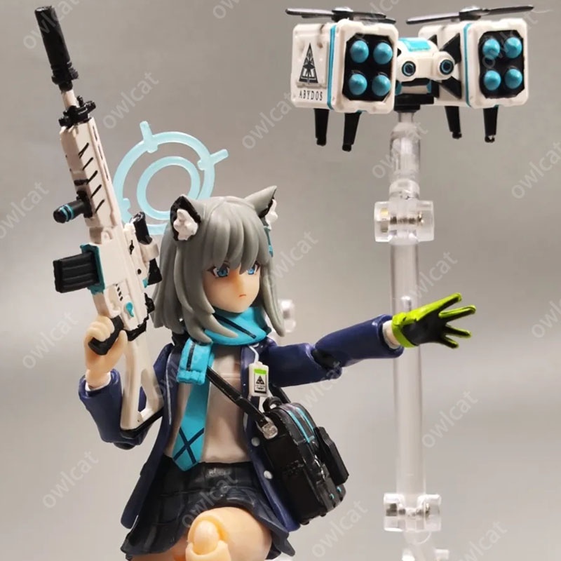Mô Hình Nhân Vật Blue Archive Sunaookami Shiroko  15cm Action Figure JK Abydos High School Countermeasures Committee Figure Packed in Box Model