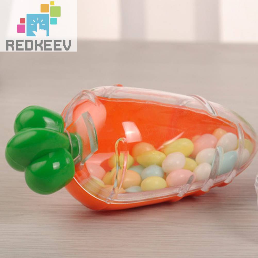Bộ 10 Hộp Quà Đựng Kẹo Hình Củ Cà Rốt Dùng Cho Lễ Phục Sinh