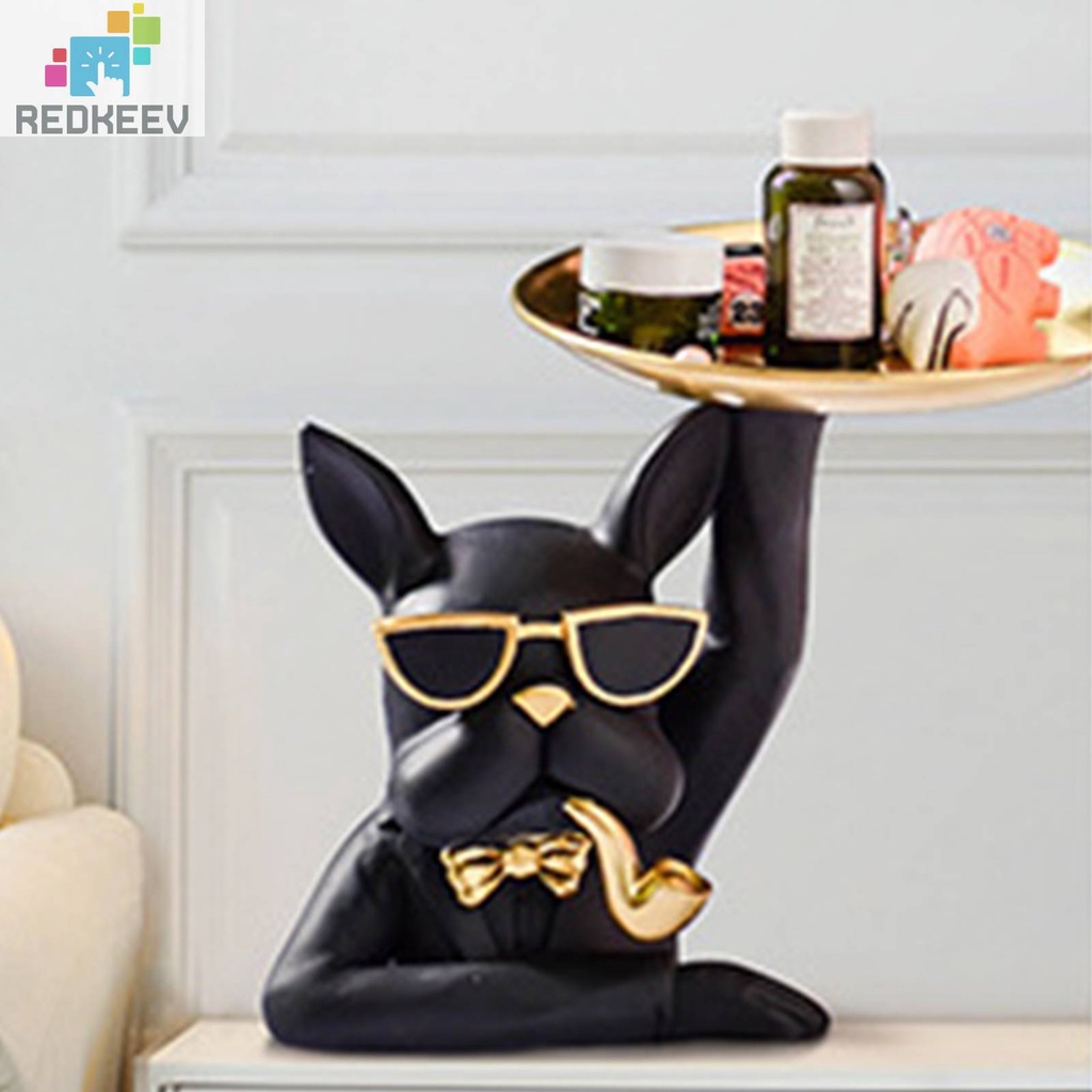 Tượng Chó Bull Bằng Nhựa Resin Trang Trí Lối Vào Chìa Khóa