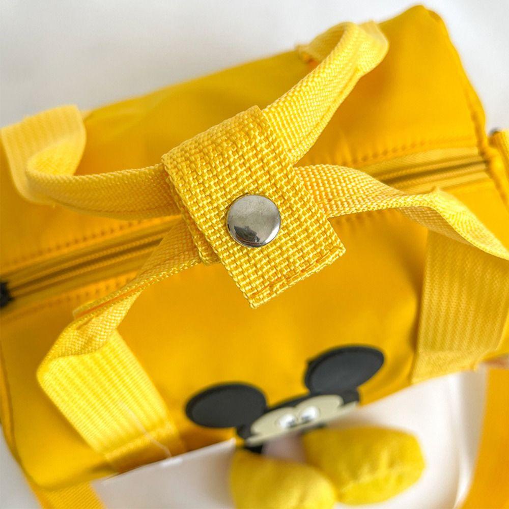 Túi Đeo Vai Sức Chứa Lớn Bằng Nylon Họa Tiết Chuột Hoạt Hình Dễ Thương