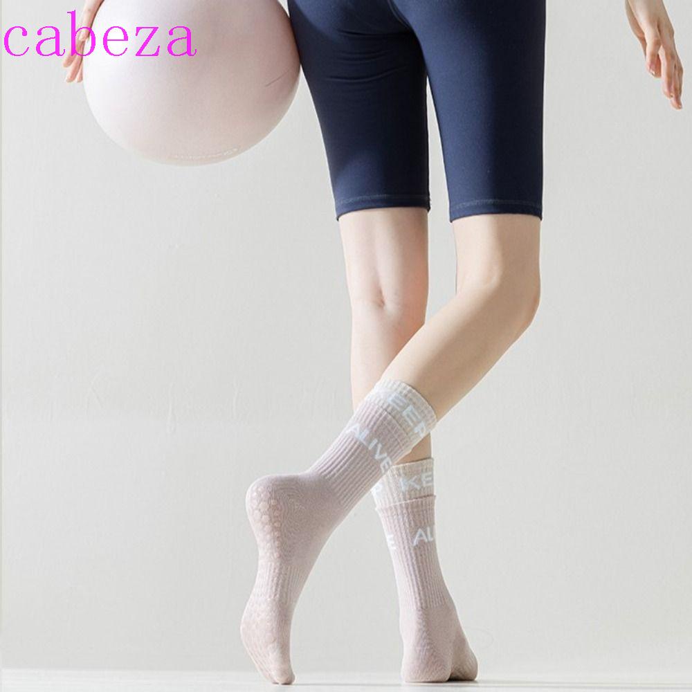 CABEZA Vớ Thể Thao Silicone Chống Trượt Họa Tiết Kẻ Sọc Cho Nữ