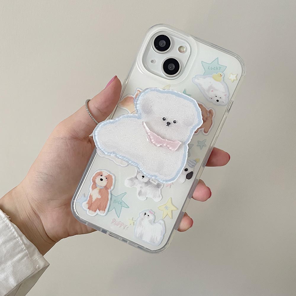 Ốp Điện Thoại Cứng Họa Tiết Chú Chó Cho IPhone 11 12 12Pro 12ProMax 13 13Pro 13ProMax 14 14Pro 14ProMax