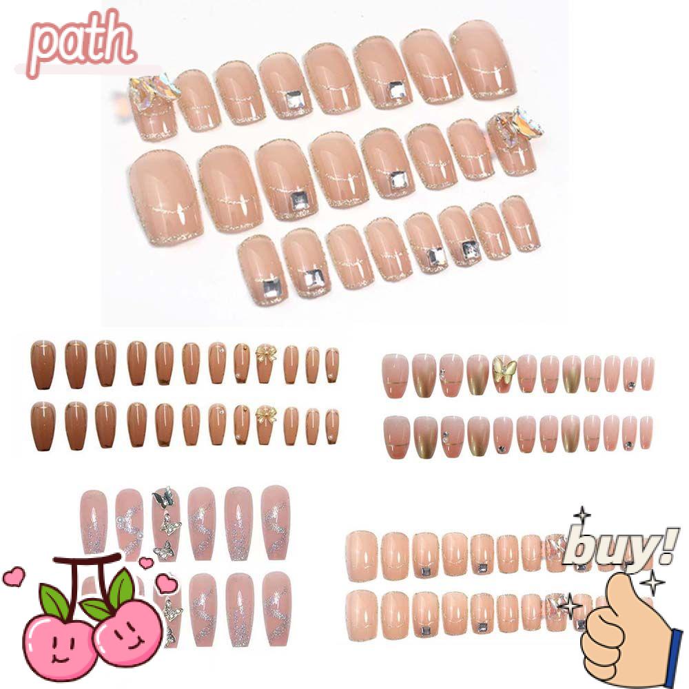 Móng Tay Giả Trang Trí Che Phủ Toàn Diện Tháo Rời Được