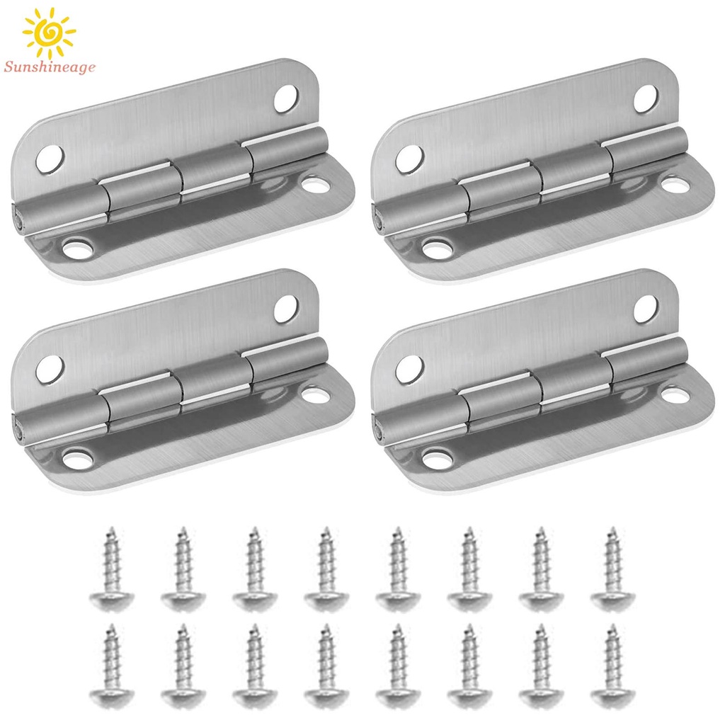 Bộ 4 Bản Lề Làm Mát Bằng Thép Không Gỉ Thay Thế Kèm Ốc Vít Cho Igloo Ice Chests