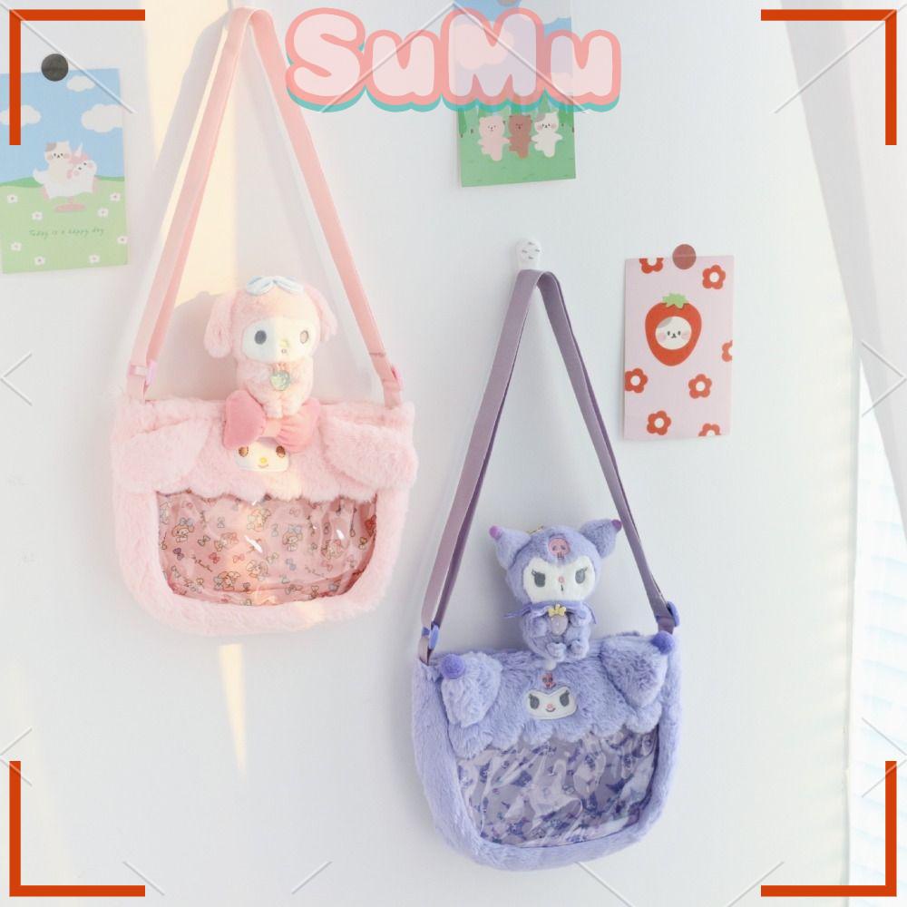 SUMU Túi Đeo Chéo Hình Cinnamoroll Kuromi Nhồi Bông Phong Cách Lolita Nhật Bản Đáng