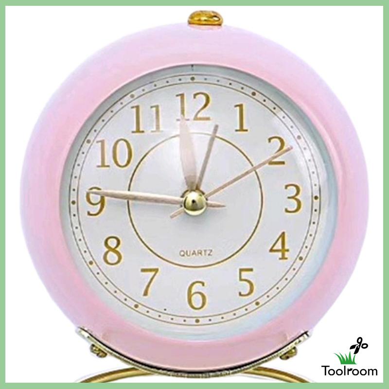 Đồng Hồ Báo Thức Đèn LED Hình Tròn Có Giá Đỡ Trang Trí Nhà Cửa