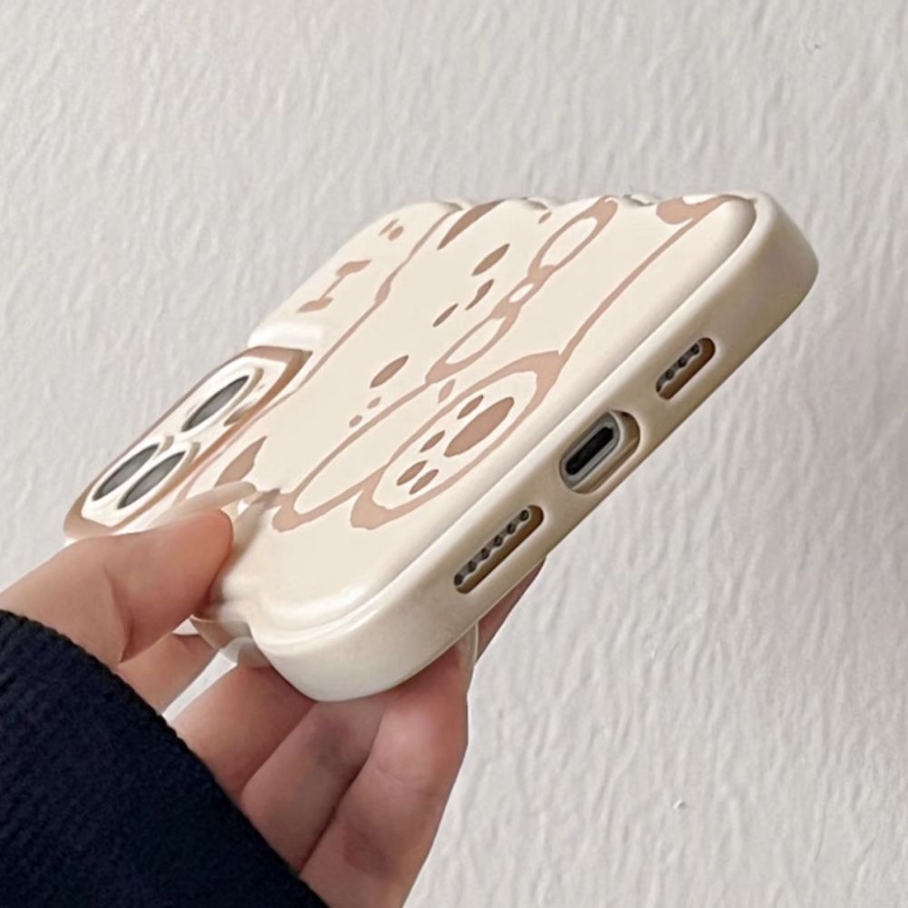 Ốp Điện Thoại TPU Mềm Chống Sốc In Hình Gấu Hoạt Hình Dễ Thương Cho IPhone 11 12 13 14 Pro Max