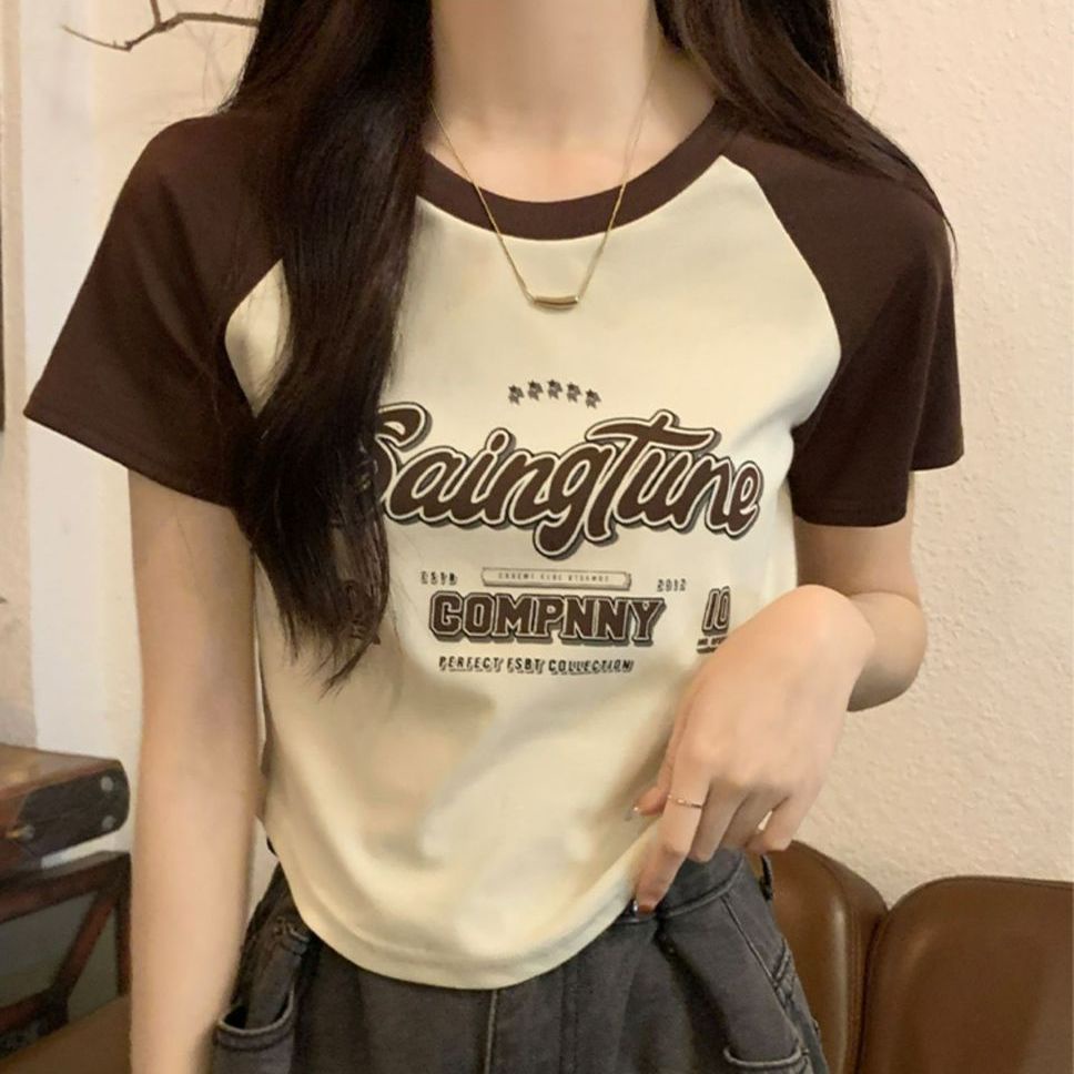 Hana áo croptop áo croptop nữ Thiết kế ít người cao eo slim hottie ngắn áo khoác 2023 NEW JUN3005