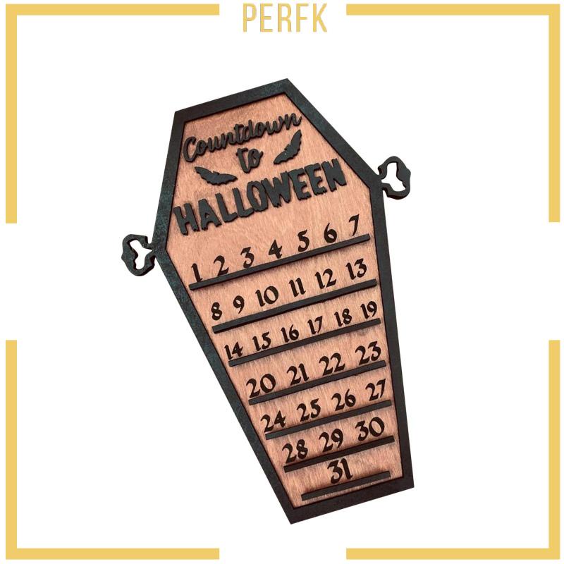 Lịch Gỗ Để Bàn Phong Cách Halloween Độc Đáo