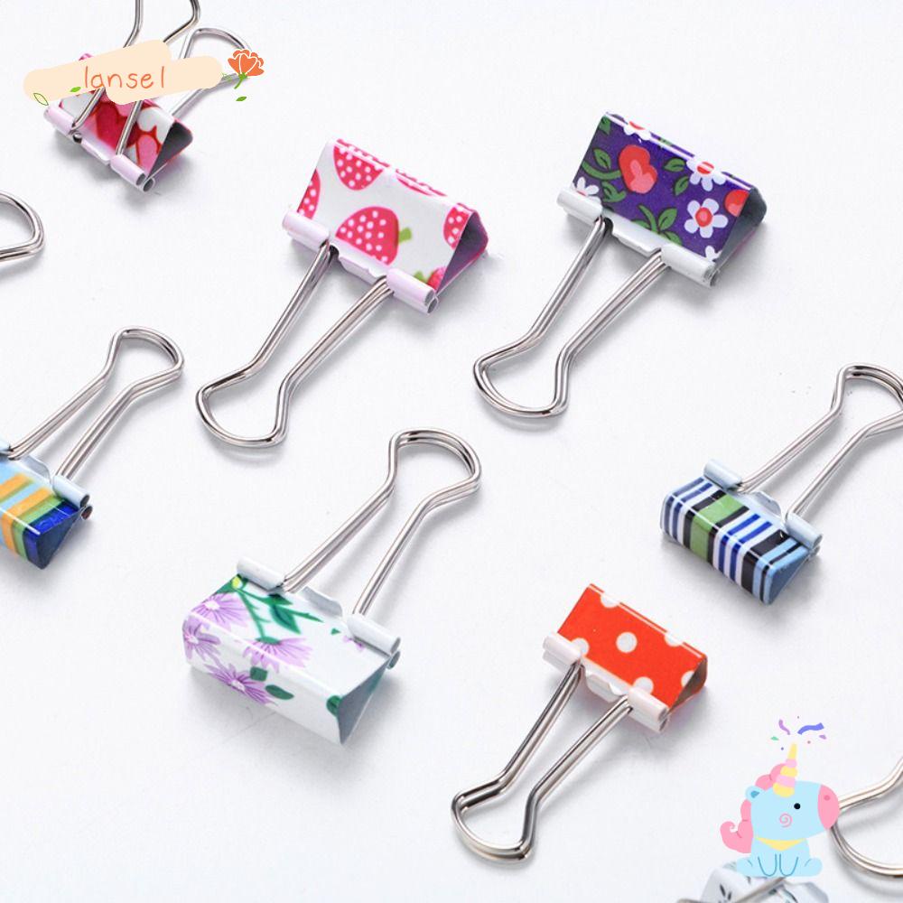 LANSEL Kẹp Giữ Giấy Tờ Bằng Thép Không Gỉ Phong Cách Retro