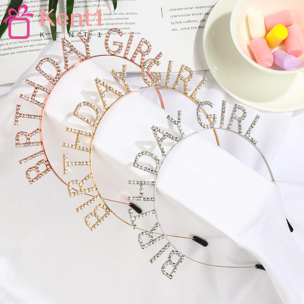 KENT1 Băng Đô Cài Tóc Bằng Hợp Kim Có Đính Đá Hợp Thời Trang Cho Nữ