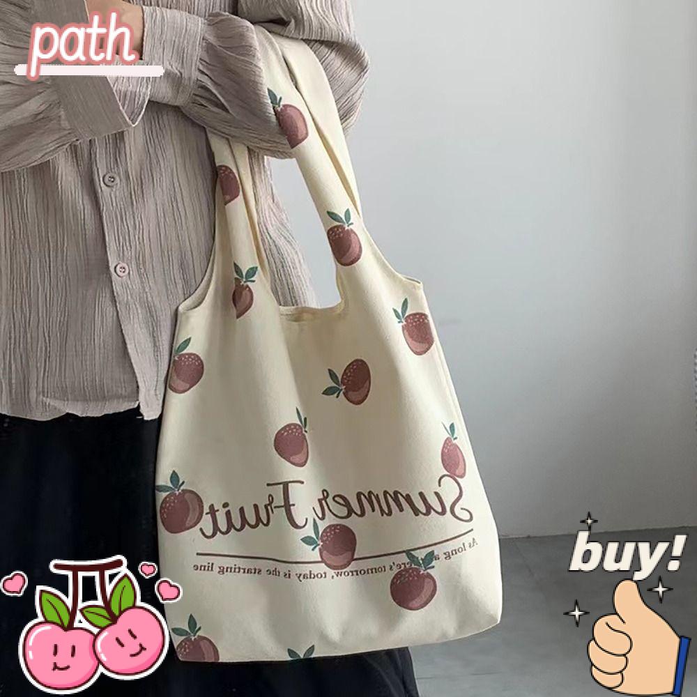 PATH Túi Xách Đeo Vai Vải Bạt Cỡ Lớn Thời Trang Năng Động