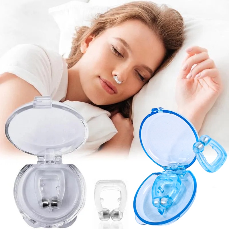 Dụng Cụ Kẹp Chống Ngáy Từ Tính Bằng Silicone Chuyên Dụng