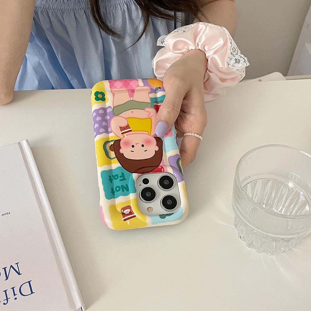 Ốp Điện Thoại Mềm Hình Cô Gái Mũm Mĩm Cho iPhone11 12 12Pro 12Promax 13 13Pro 13Promax 14 14Pro 14Promax