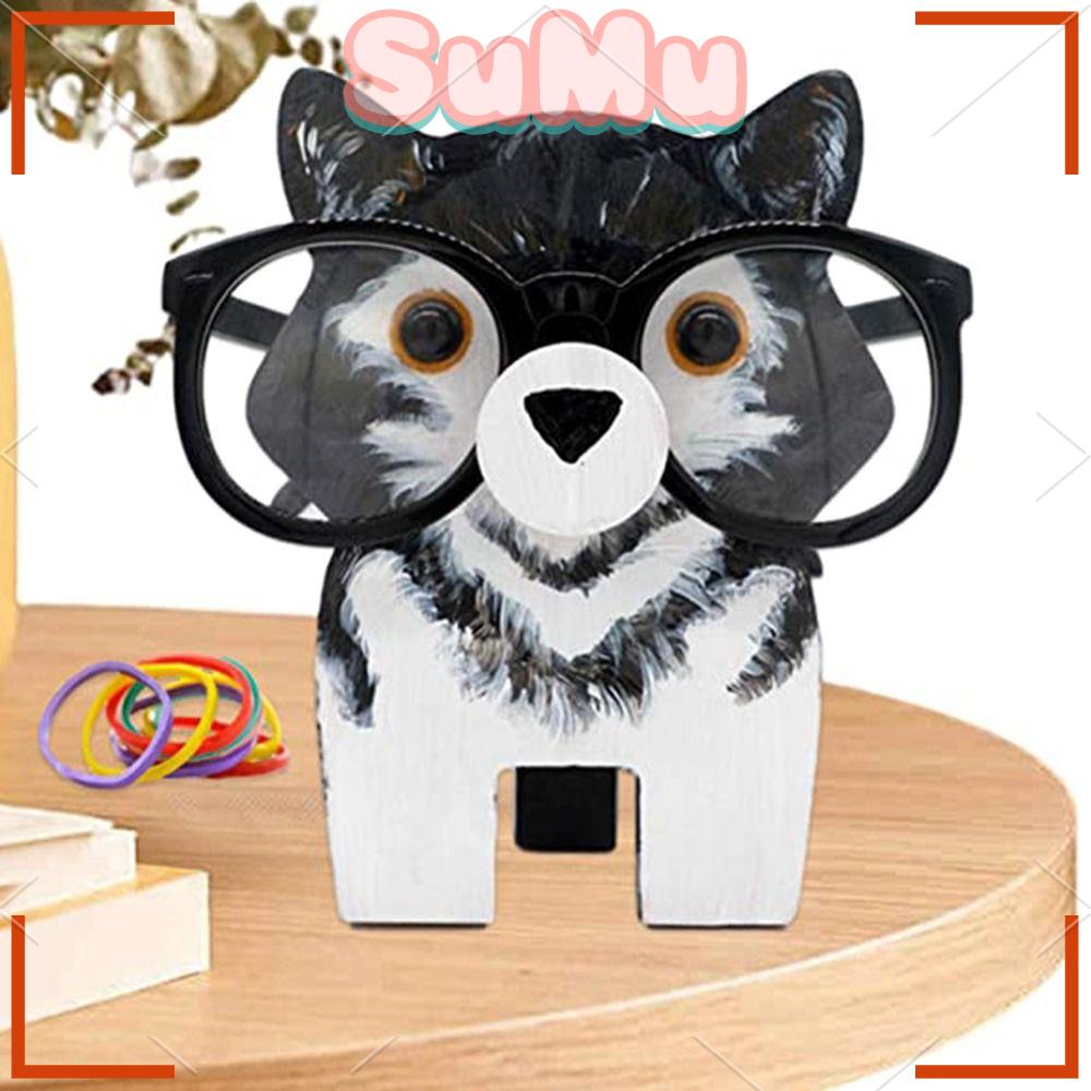 SUMU Giá Đỡ Trưng Bày Mắt Kính Bằng Gỗ Hình Động Vật Độc Đáo
