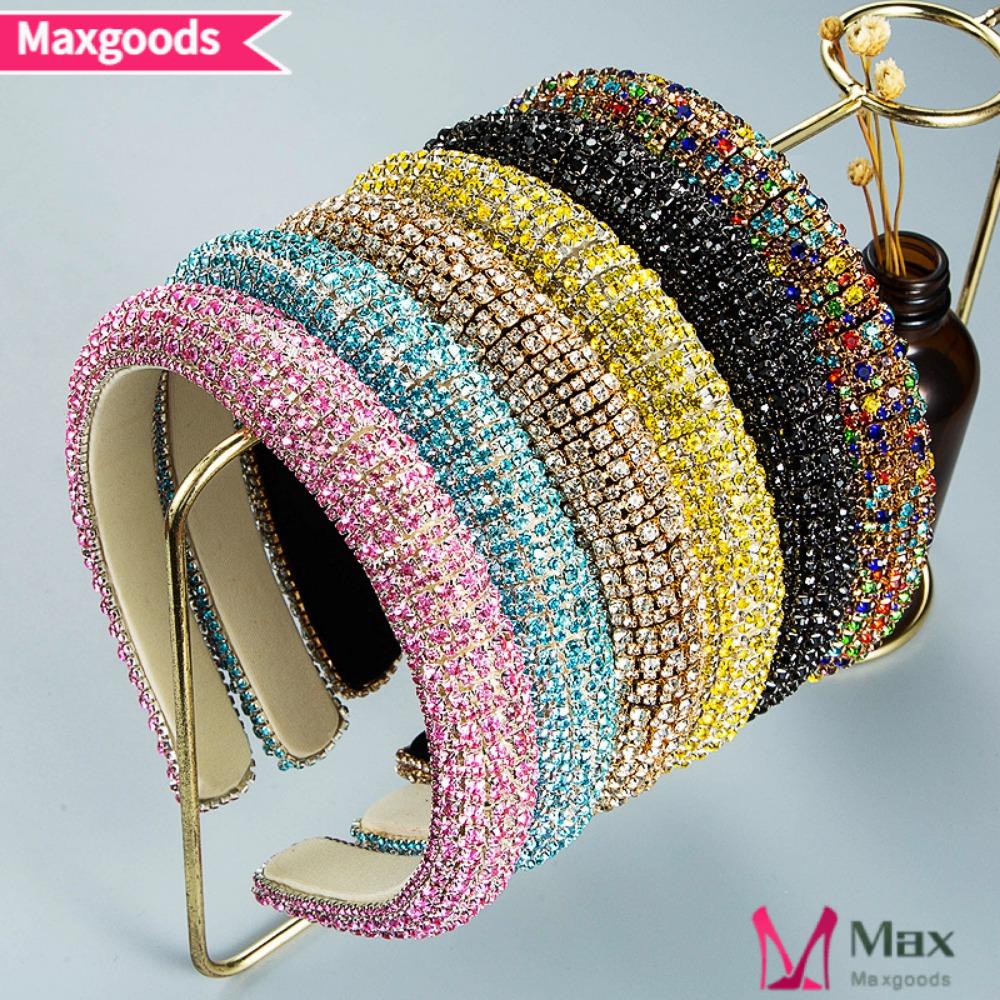 MAXG Băng Đô Cài Tóc Đính Đá Lấp Lánh Thời Trang