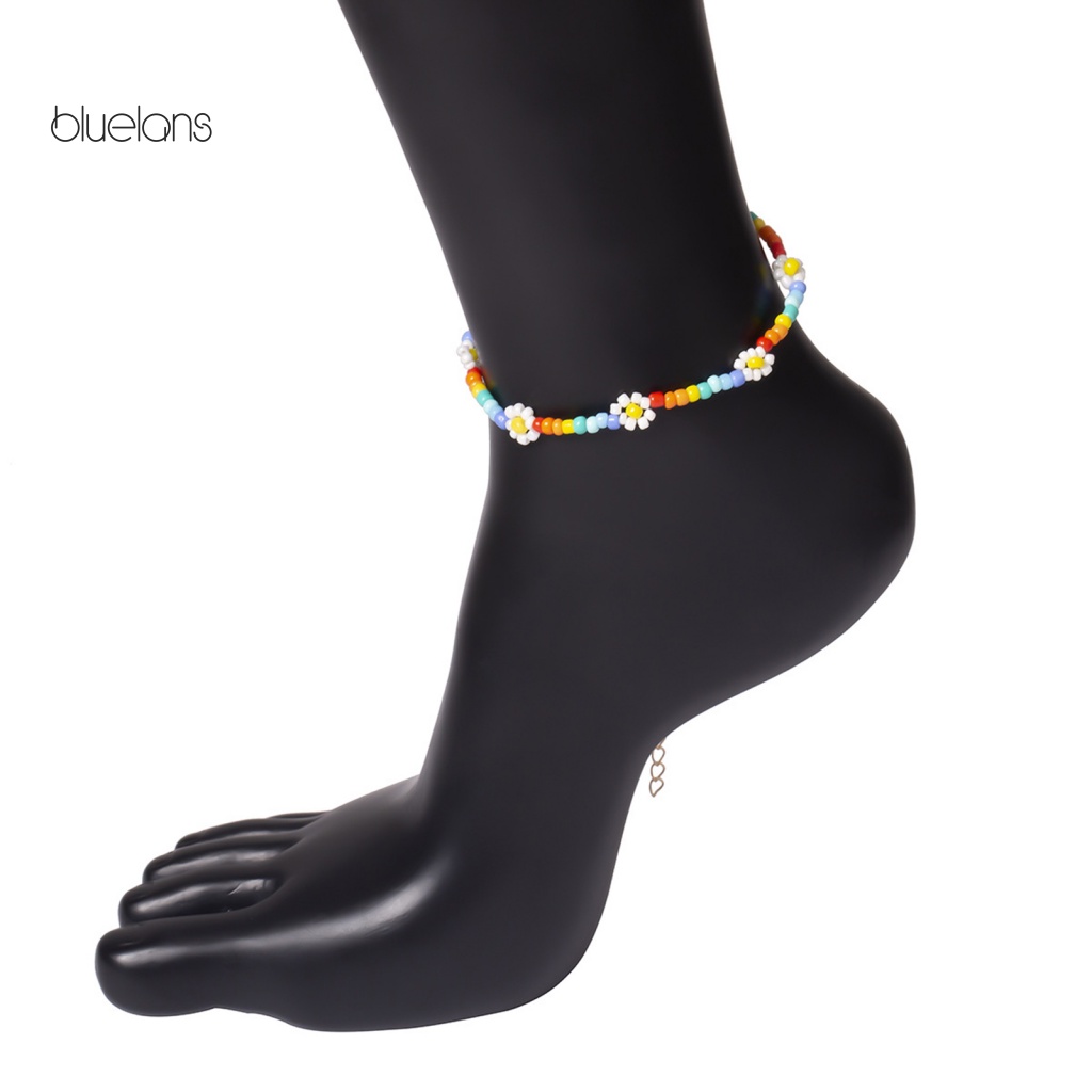 Vòng cổ Hạt Nhiều Màu Hình Hoa Nhỏ Dễ Thương Phong Cách Bohemian Thời Trang Cho Nữ