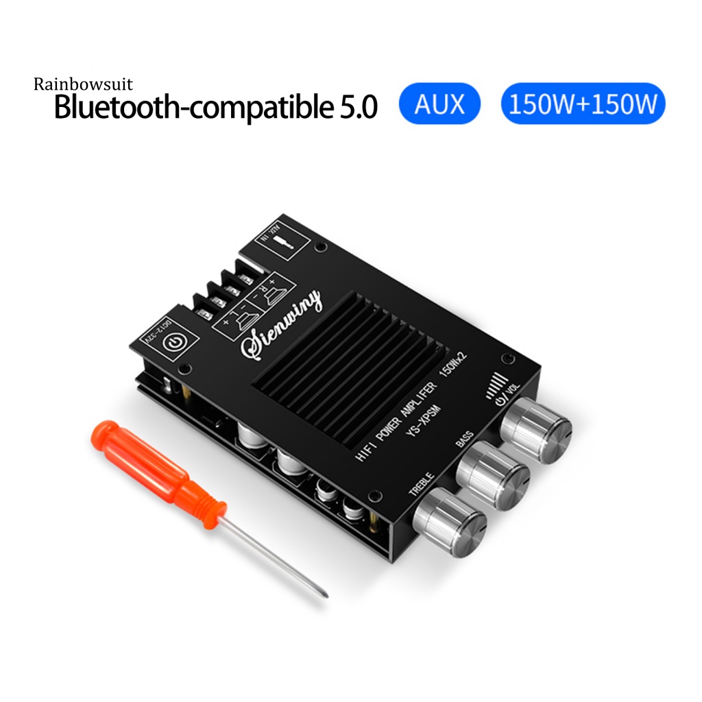 1 Bộ Bảng Mạch Khuếch Đại Âm Thanh YS-XPSM Kết Nối Bluetooth 5.0 150W * 2 Kênh Kép Tản Nhiệt