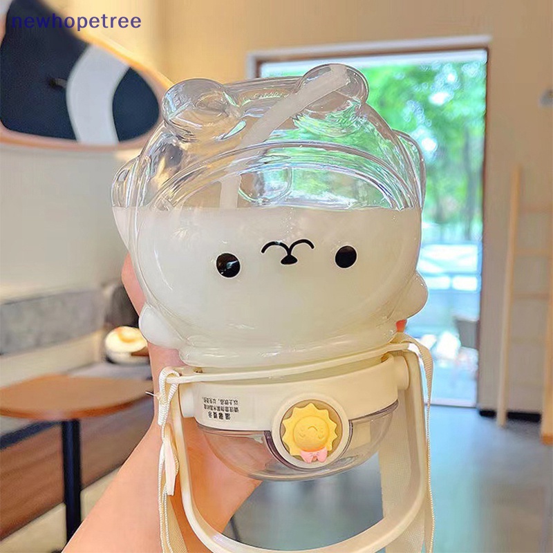 Bình Nước 1L Bằng Nhựa Hình Gấu Dễ Thương Cho Bé