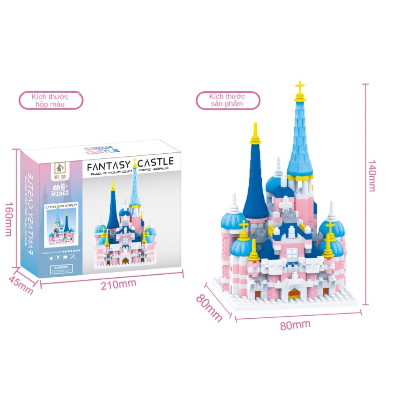 Bộ Đồ Chơi Lắp Ráp Lâu Đài Giấc Mơ Cho Bé