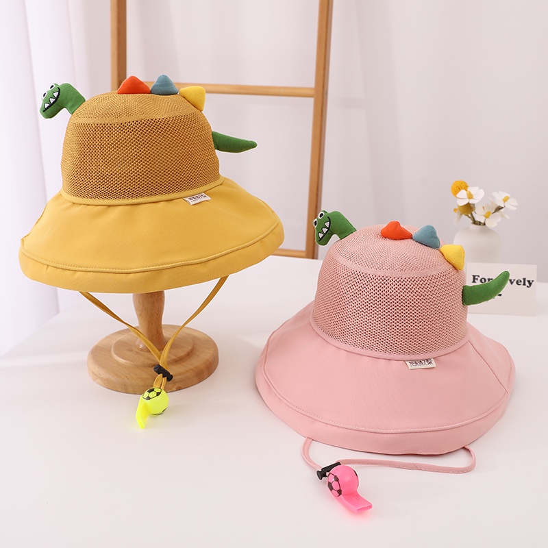 Mũ Tai Bèo Chống Nắng Cỡ Lớn Phối Lưới Thoáng Khí Thời Trang Mùa Hè Cho Bé Gái