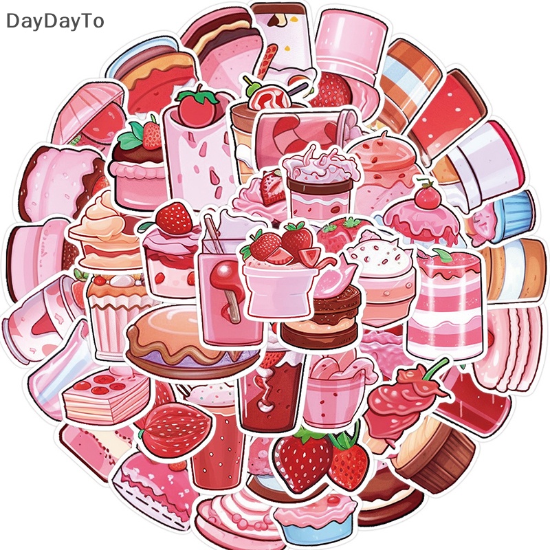 Set 50 Miếng Dán Họa Tiết Hoạt Hình Graffiti Trang Trí Laptop Diy