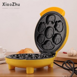 xiaozhubangchu Máy làm bánh hoạt hình mini đa năng hoàn toàn tự động, máy ăn sáng, máy làm bánh quế mini, máy làm bánh cho trẻ em sử dụng tại nhà