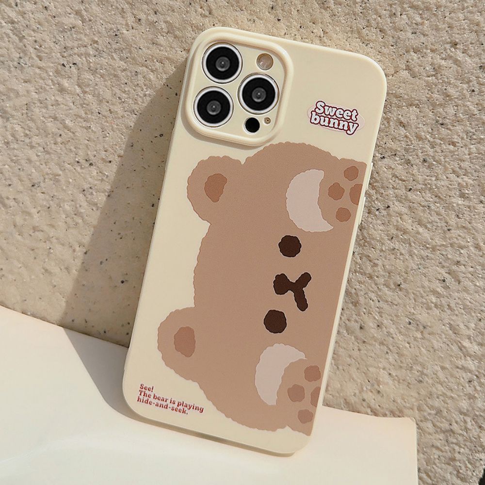 Ốp Điện Thoại TPU Mềm Chống Sốc In Hình Thỏ Hoạt Hình Dễ Thương Cho IPhone 11 12 13 14 Pro Max