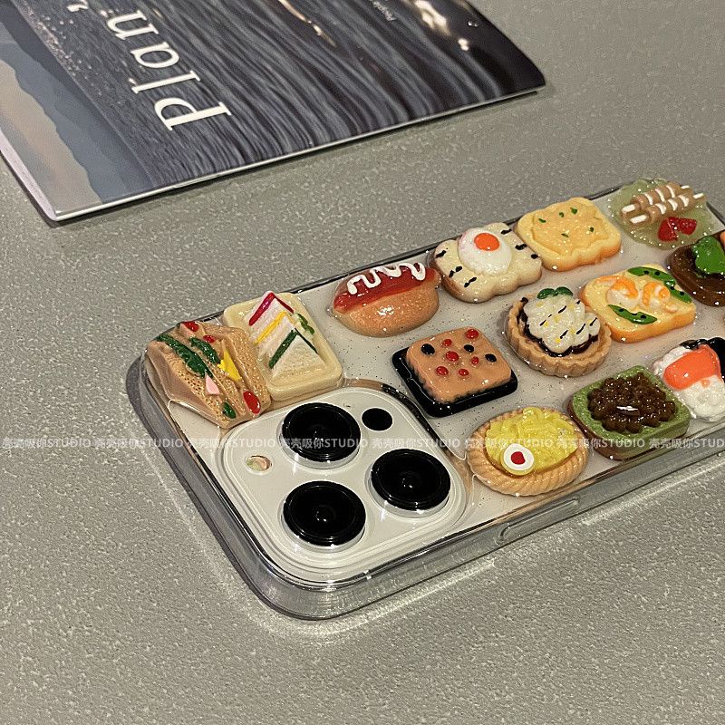 Ốp Điện Thoại Hình Sushi Ba Chiều Sáng Tạo Cho Apple 14promax Iphone13 New Celebrity / 11 14pro 13pro 14