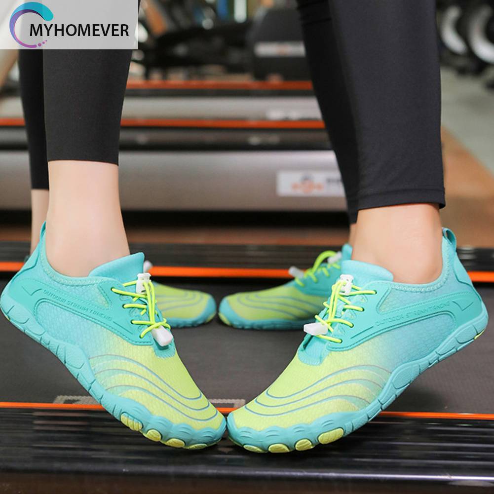 1 Đôi Giày Đi Biển Buộc Dây Thiết Kế Thoát Nước Unisex