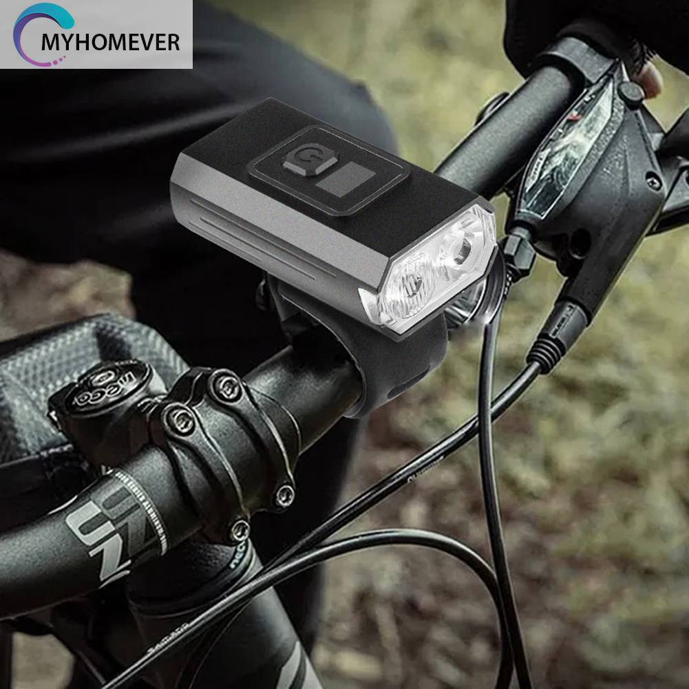 Đèn Pha Xe Đạp 800LM Cổng Sạc USB Loại C IPX4 1000mAh