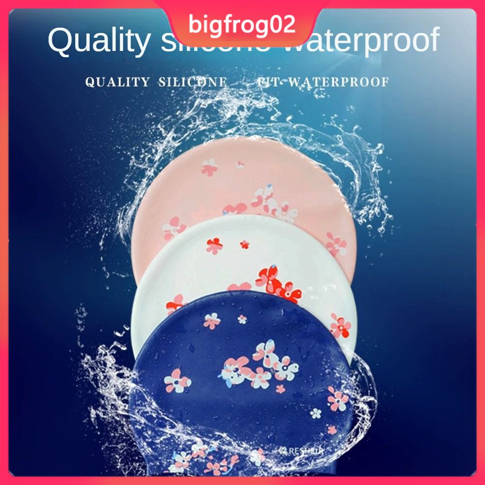 Mũ Bơi Silicon Chống Thấm Nước In Họa Tiết Thời Trang Dành Cho Người Lớn