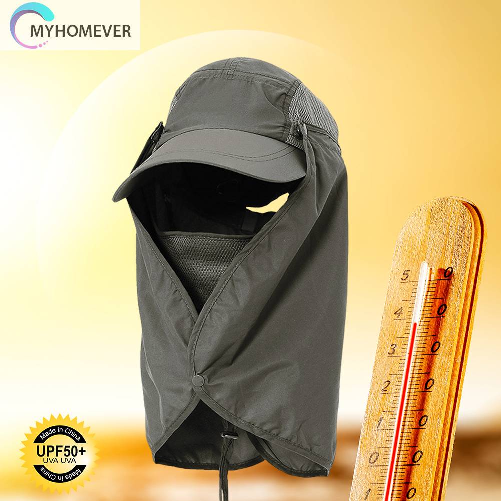 Mũ Lưỡi Trai Chống Nắng Chống Gió Thoáng Khí Bảo Vệ Cổ Cho Nam Và Nữ