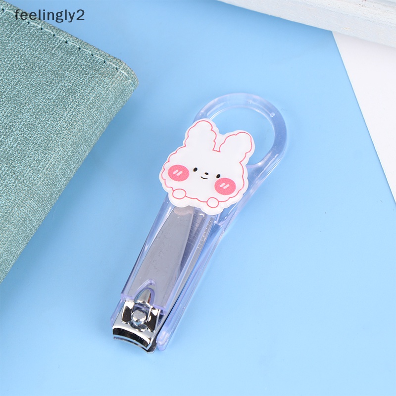 [Hàng Có Sẵn] Kềm Cắt Móng Tay Móng Chân Trong Suốt Không In Họa Tiết Hoạt Hình Dễ Thương (F)