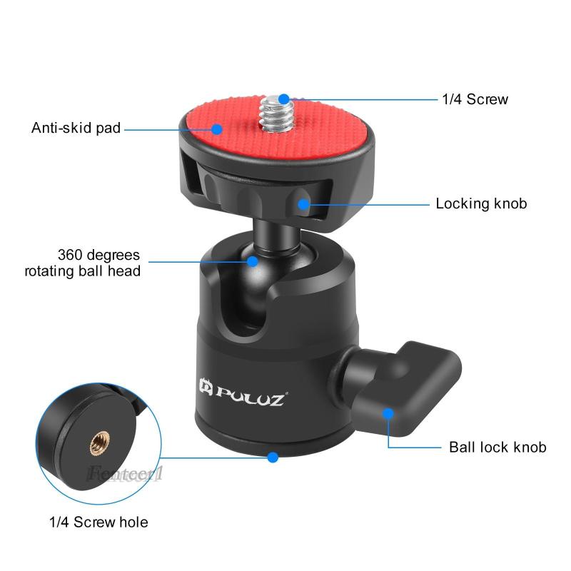 Đầu Nối Kim Loại Tròn Mini Cho Giá Đỡ Đèn DSLR Monopods