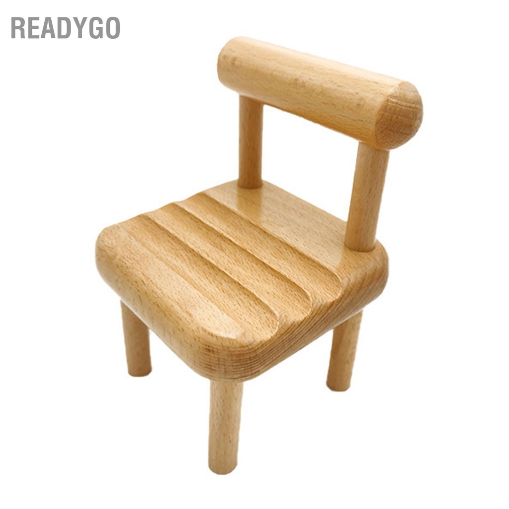 ReadyGo Có hàng sẵn Ghế Gỗ Giá Đỡ Điện Thoại Mini Hình Dễ Thương Cho Mobilephone ĐTDĐ Thông Minh