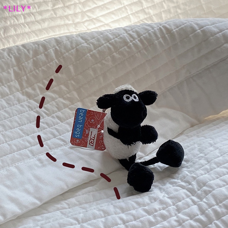 Lily 2022 mới Shaun cừu phim hoạt hình Cashmere Móc chìa khóa hoạt hình xung quanh Búp bê Ba lô mặt dây chuyền quà tặng cho bé trai và bé gái uuu
