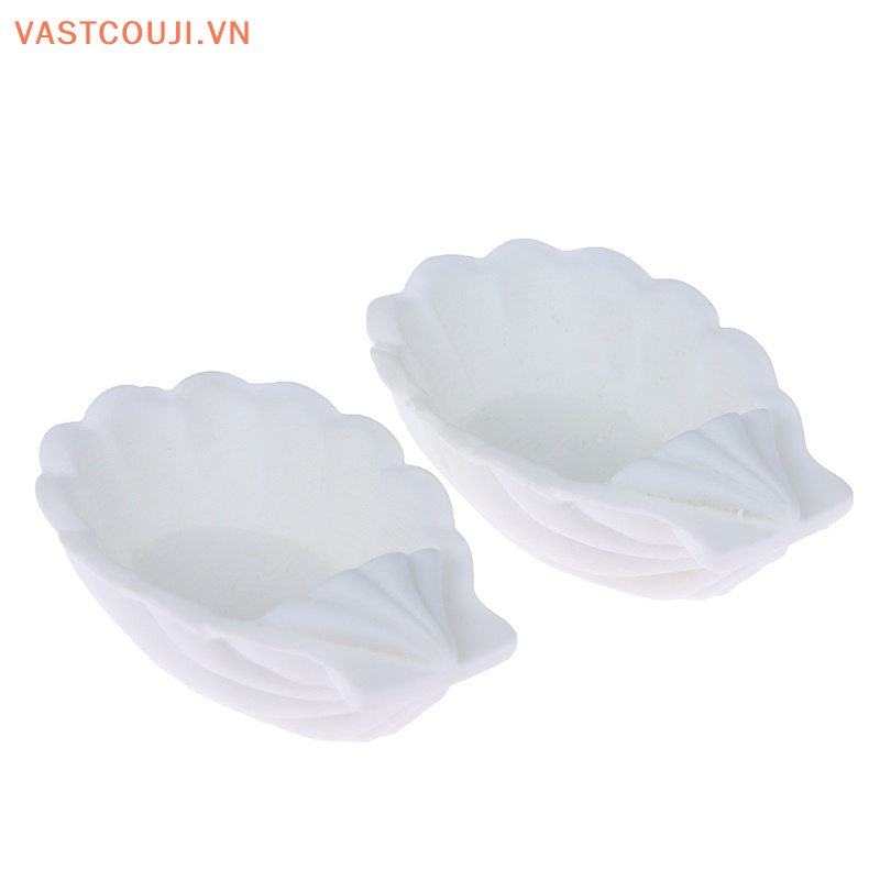Bộ 2 Tượng Vỏ Sò Mini Bằng Nhựa Resin Trang Trí Tiểu Cảnh / Nhà Búp Bê