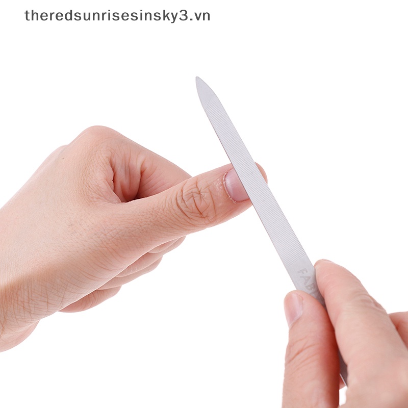 1 Cây Dũa Móng Tay Hai Mặt Bằng Thép Không Gỉ Thời Trang