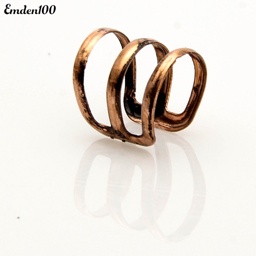 1 Chiếc Nhẫn Đeo Vành Tai 3 Ngón Thời Trang Cho Nữ