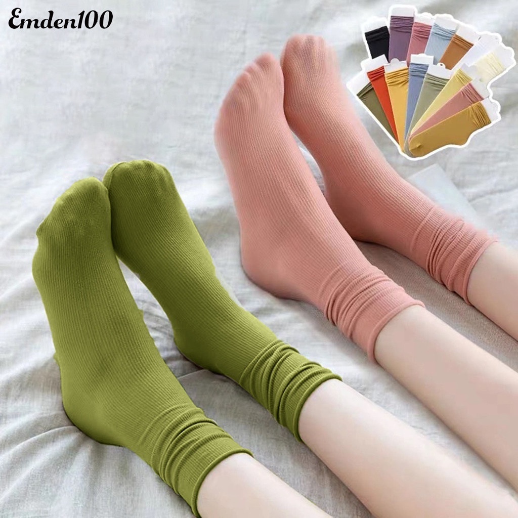 1 Đôi Tất Chân Chống Trượt Mềm Mại Thấm Hút Mồ Hôi Thoáng Khí Cho Nữ