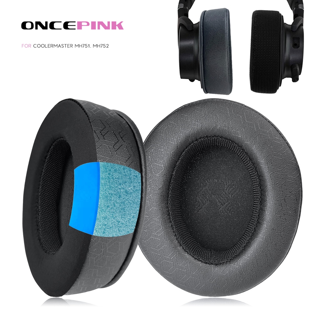 Miếng đệm tai thay thế Oncepink cho CoolerMaster MH751, MH752, MH670 Tai nghe làm mát Gel đệm tai ng