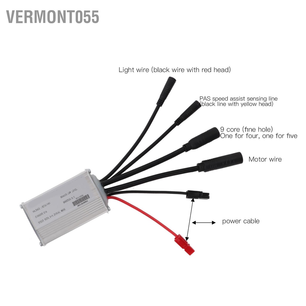Vermont055 Xe đạp điện 36V 250W Bộ chuyển đổi động cơ bánh trước 20 inch với màn hình điều khiển