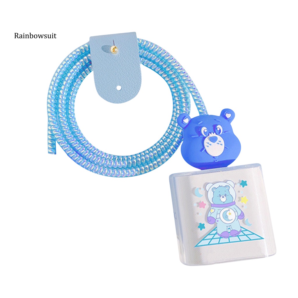 1 Bộ Đệm Bảo Vệ Dây Cáp Sạc Bằng PC Cho iPhone 18W / 20W